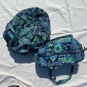 Blue Rhapsody big and small duffel bag